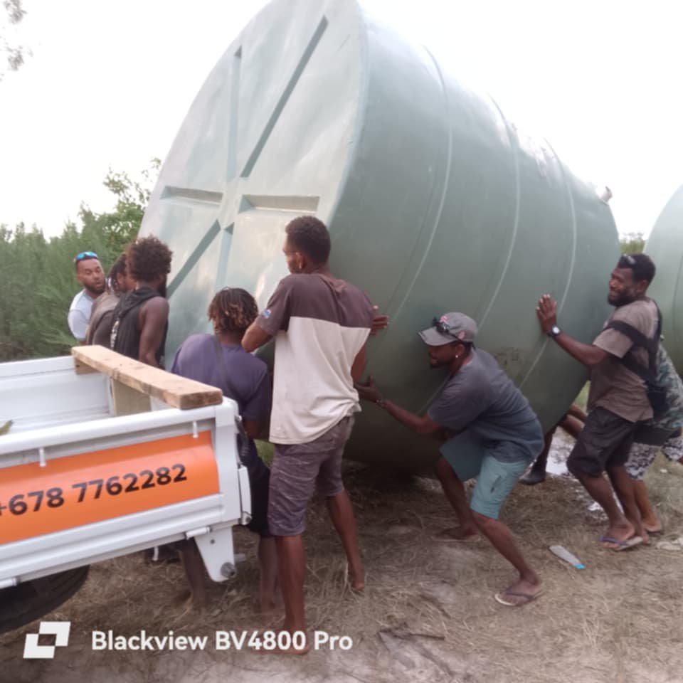 Water Construction Project on Aniwa Island